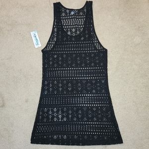 Black Lace Beach Cover up Sz Sm